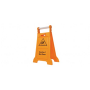 Inne artykuły do sprzątania - Tablica ostrzegawcza Caution! Wet floor Splast pomarańczowa - miniaturka - grafika 1