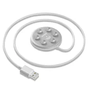 Ładowarki do telefonów - Dudao ładowarka bezprzewodowa Qi 15 W z przyssawką biały (A12s white) - miniaturka - grafika 1