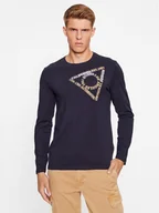 Koszulki męskie - Guess Longsleeve M3BI14 I3Z14 Granatowy Slim Fit - miniaturka - grafika 1