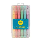 Zakreślacze - Paperdot, Zakreślacze dwustronne 6 sztuk - miniaturka - grafika 1