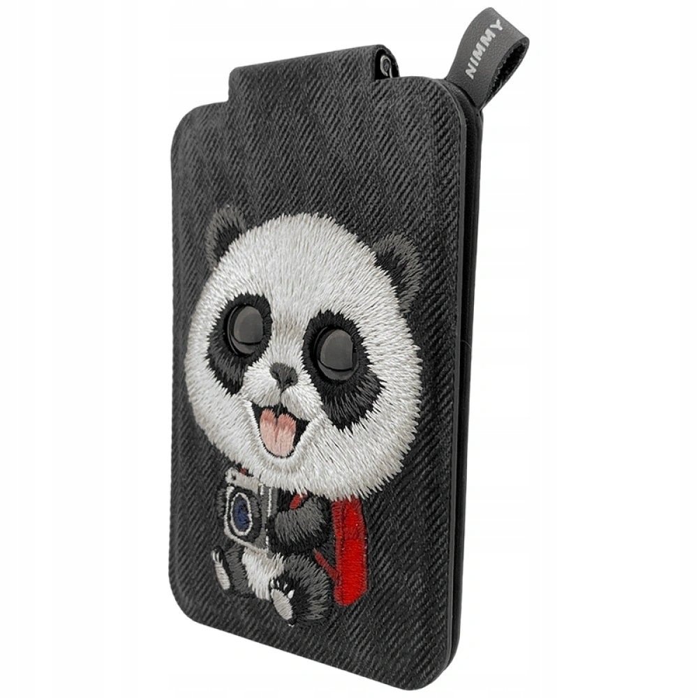Portfel Magnetyczny Nimmy New Big-eye 2.0 Panda Ze Stojakiem Na Telefon
