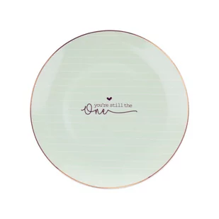 Talerz deserowy Florina Mint Stripes 20 cm - Talerze - miniaturka - grafika 1
