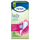 Wkładki higieniczne - Tena Lady Slim Ultra Mini Wkłady anatomiczne 28 sztuk - miniaturka - grafika 1