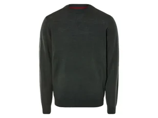 LIVERGY® Sweter dzianinowy męski z wełną merino (S (44-46), Zielony) - Swetry męskie - miniaturka - grafika 1