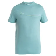 Koszulki sportowe męskie - Koszulka męska Icebreaker Men Merino 150 Tech Lite III SS Tee Cadence Paths Rozmiar: XXL / Kolor: jasnoniebieski - miniaturka - grafika 1