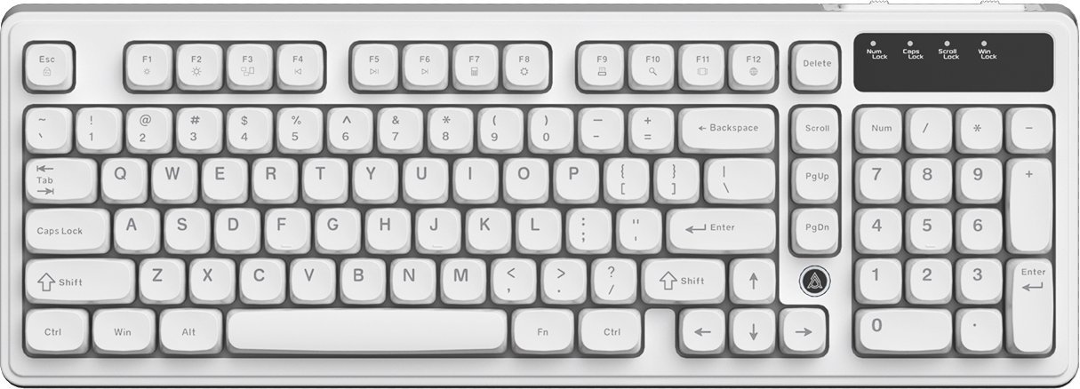 Ajazz Klawiatura membranowa przewodowy Ajazz AF98 White USB-C AF98-W