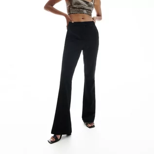 Spodnie damskie - Reserved Spodnie z wiskozą - Czarny - grafika 1