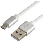 Kable USB - everActive Kabel przewód silikonowy USB micro USB everActive CBS-1.5MW 150cm z obsługą szybkiego ładowania do 2,4A biały CBS-1.5MW - miniaturka - grafika 1