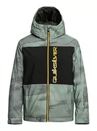 Kurtki narciarskie - Quiksilver Zamek błyskawiczny dla chłopców zielony L/14 - miniaturka - grafika 1