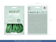 Balony i akcesoria - PartyDeco "Balony Eco 26cm metalizowane, zielona trawa (1 op. / 10 szt.)" ECO26M-101-10 [14642763] - miniaturka - grafika 1