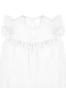 Kombinezony dla dzieci - Dziewczęcy Rampers Muślin biały, Nicol,r.68 - miniaturka - grafika 1