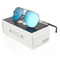 Okulary przeciwsłoneczne - Męskie Okulary Przeciwsłoneczne z Polaryzacją pilotki Estillo Akcesoria - miniaturka - grafika 1