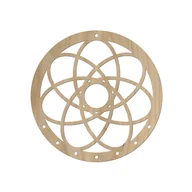 Wyposażenie pokoiku dziecięcego - Drewniany łapacz snów / makrama I 15x15 cm - miniaturka - grafika 1