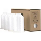 Obrusy i serwetki - Łucznik Nici do owerloka overlocka ELASTIC ZESTAW 4 x 4000m Białe 1009643 - miniaturka - grafika 1