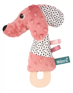 Hencz Toys, Jamiś, Piszczek z gryzakiem, Pastelowy Róż - Gryzaki dla dzieci - miniaturka - grafika 1