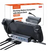 Stacje dokujące i replikatory portów - Stacja Dokująca Steam Deck DOCK ROG ALLY DEX 6w1 HUB USB-C HDMI 4K Ethernet Zenwire HUB62 7729687 - miniaturka - grafika 1
