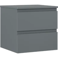 Szafki łazienkowe - Mexen Orio szafka łazienkowa podumywalkowa 50 cm z blatem, 2 szuflady, grafit mat - 91A10-05047-2-BFFC66 - miniaturka - grafika 1