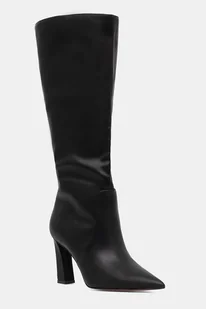 Aldo kozaki NATHALEE damskie kolor czarny na słupku 14148011 - Kozaki damskie - miniaturka - grafika 1