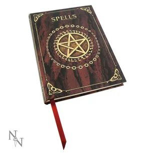 Notatnik wytłaczany gładki, A5, Spell Book Red - Notesy i bloczki - miniaturka - grafika 1