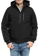 Kurtki męskie - Kaporal Kurtka męska - model Bayo-Color czarny-rozmiar 3XL, XXXL - miniaturka - grafika 1