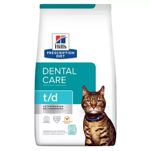 Hills Prescription Diet Feline t/d Dental Care 5 kg - Sucha karma dla kotów - miniaturka - grafika 1