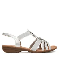 Sandały damskie - Sandały Remonte R3605-80 Srebrny - miniaturka - grafika 1