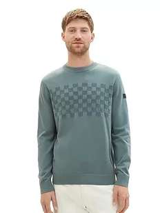 TOM TAILOR sweter męski, 19643 - Green Dust, L - Swetry męskie - miniaturka - grafika 1