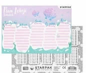 Szkolne artykuły papiernicze - Plan lekcji z tabliczką mnożenia Shell 25szt - miniaturka - grafika 1