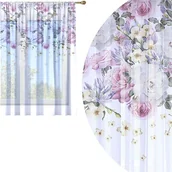 Firany - Firana Gotowa 300X150 Woal Barwiona Wzór Na Żabki - miniaturka - grafika 1