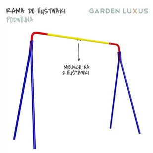 gardenluxus GARDENLUXUS RAMA DO HUŚTAWKI PODWÓJNA GL-11 - Place zabaw - miniaturka - grafika 1