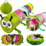 Place zabaw - TUNEL DLA DZIECI OGRODOWY DO DOMU GĄSIENICA SAMOROZKŁADAJĄCY TOR PRZESZKÓD - miniaturka - grafika 1