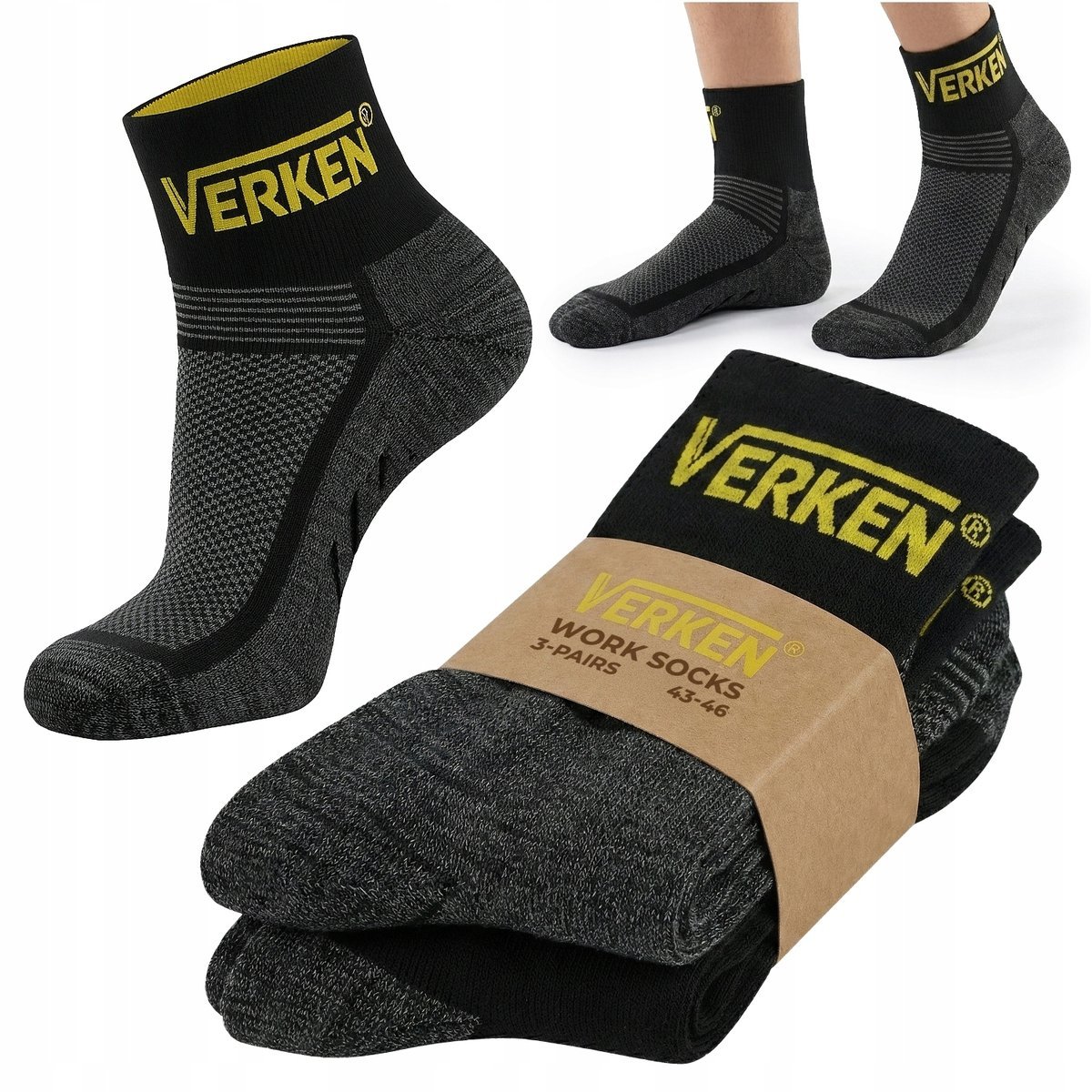 SKARPETY ROBOCZE 12x PAR ŚREDNIE 39-42