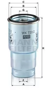 Filtry paliwa - MANN Filtr paliwa -FILTER WK720/2X WK 720/2 x - miniaturka - grafika 1