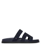 Klapki i japonki męskie - Tommy Hilfiger Klapki Adjustable Premium Suede FM0FM05774 Granatowy - miniaturka - grafika 1
