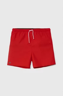 Spodnie i spodenki dla chłopców - Lacoste szorty kąpielowe kolor czerwony - grafika 1