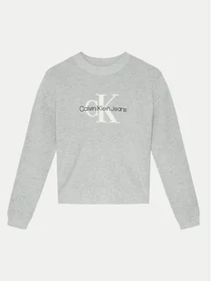Calvin Klein Jeans Sweter IG0IG02647 Szary Regular Fit - Swetry dla chłopców - miniaturka - grafika 1