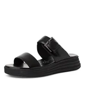 Klapki i japonki damskie - MARCO TOZZI Klapki damskie 2-27200-44, czarny, 36 EU - miniaturka - grafika 1