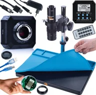 Mikroskopy i lupy - Mikroskop Rosfix MIKROSKOP CYFROWY LUTOWANIE JUBILERSTWO KAMERA 4KUHD DUŻA SILIKONOWA MATA - miniaturka - grafika 1