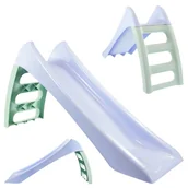 Place zabaw - Mochtoys Mała Zjeżdżalnia Ogrodowa Ślizg 116cm Dla Dzieci Na Ogród Niebieska - miniaturka - grafika 1