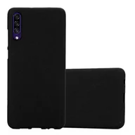 Etui i futerały do telefonów - Etui Pokrowiec Do Samsung Galaxy A50 4G / A50s / A30s Obudowa w FROST CZARNY TPU Silikon Case Cover Ochronny Plecki Cadorabo - miniaturka - grafika 1