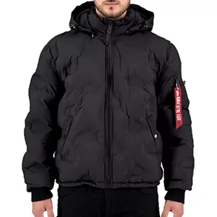 ALPHA INDUSTRIES Męska kurtka zimowa z kapturem, czarny, XXL - Kurtki męskie - miniaturka - grafika 1