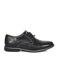 Półbuty męskie - MĘSKIE PÓŁBUTY SZNUROWANE HAVER AB122A-16 CZARNO SZARE - miniaturka - grafika 1