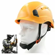 Odzież robocza - Kask roboczy wysokościowy z paskiem regulacja wentylacja THOR żółty ST03 PGT - miniaturka - grafika 1