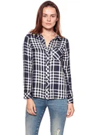 Koszule damskie - KOSZULA WRANGLER FLUID SHIRT NAVY W5239SL35 112129345 - Wrangler - miniaturka - grafika 1