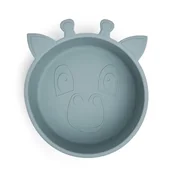 Miseczki i talerzyki dla dzieci - Nuuroo silikonowa miseczka głęboka GIRAF Lead - miniaturka - grafika 1