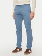 Spodnie męskie - Boss Chinosy 50510933 Niebieski Slim Fit - miniaturka - grafika 1