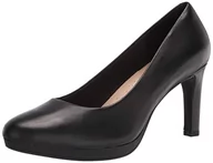 Czółenka - Clarks Damskie czółenka Ambyr Joy, czarna skóra, 38 EU - miniaturka - grafika 1