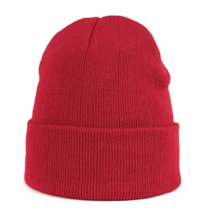 Czapka Zimowa Damska Męska Beanie Podwijana Uniwersalna Casualowa Jesienna - Czapki damskie - miniaturka - grafika 1