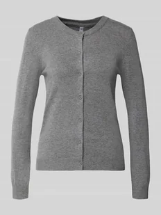 Kurtka o kroju slim fit z dzianiny z mieszanki wiskozy model ‘NORA’ - Swetry damskie - miniaturka - grafika 1