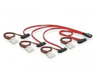 Kable komputerowe i do monitorów - Delock 83059 [1x Złącze męskie mini-SAS SFF-8087) 4x Złącze męskie SATA 15+7-pin Złącze męskie IDE 4-pin] - miniaturka - grafika 1